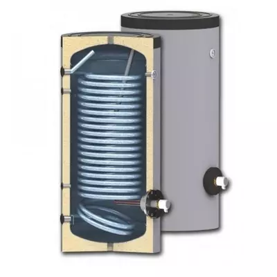 Kép 2/4 - SUNSYSTEM SWP N 150 indirekt használati meleg víz tartály hőszivattyúhoz (150 liter) - 1 hőcserélővel