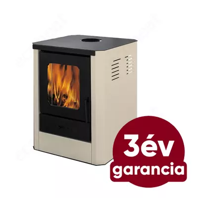 Kép 1/9 -  Falcon RIMINI Comodo Central W18 vízteres fatüzelésű kályha (18 kW - krém)