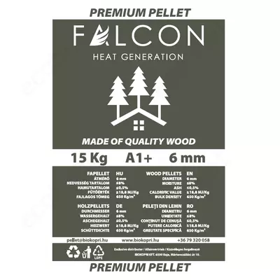 Kép 2/2 - Prémium minőségű A1 fenyőfa pellet - csomagolás