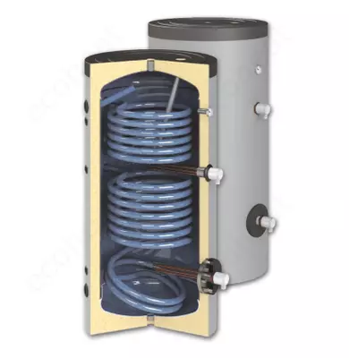 Kép 4/7 - SUNSYSTEM SON 300 indirekt használati melegvíz tartály (300 liter) - 2 hőcserélővel